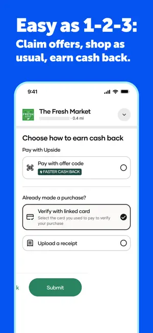 Upside: Gas & Food Cash Back screenshot 5