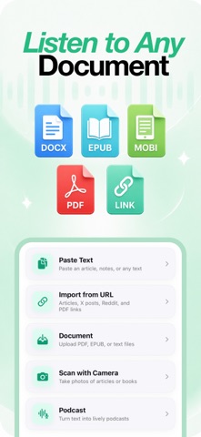 Text to Speech: Focal Voice iPhone screenshot