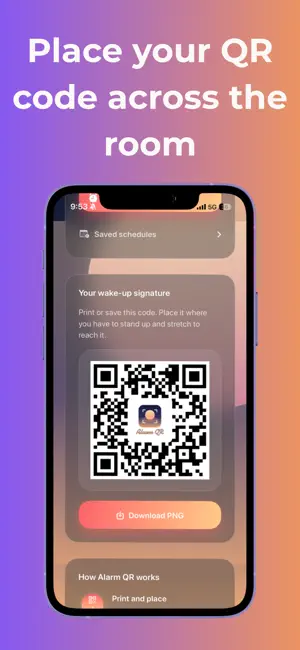 Alarm QR screenshot 1