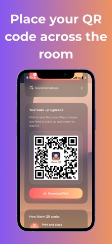 Alarm QR iPhone screenshot