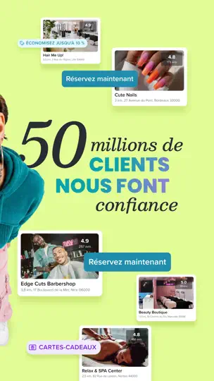 Capture d'écran de Booksy Pour Clients sur iPhone 2