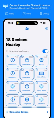 LuminaSet Bluetooth Utility screenshot