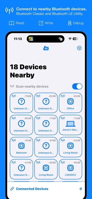 LuminaSet Bluetooth Utility Screenshot 1 of 2