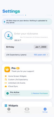 Life Timer: Progress Widget Screenshot 5 of 6