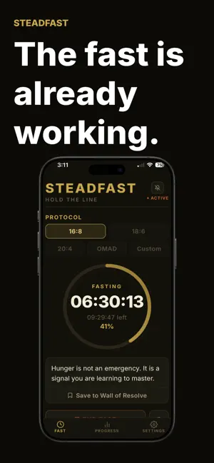 SteadFast Fasting Timer screenshot 1