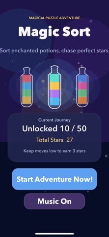 Magic Sort: Kitty Water Puzzle Screenshot 4 of 5