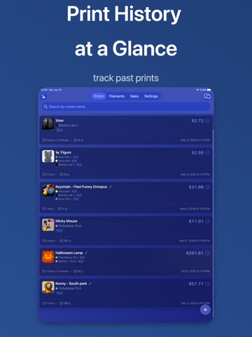 3D Print Cost Price Calculator iPad screenshot