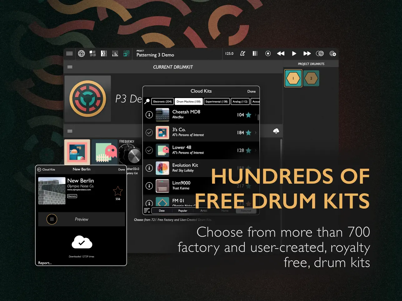 #3. Patterning 3 : Drum Machine (iOS) 게시자: Olympia Noise Co.