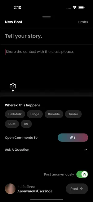 sus. - real dating stories screenshot 4