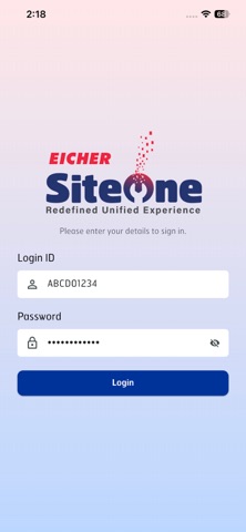 Eicher SiteOne iPhone screenshot