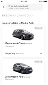 Virtuo: hassle-free car rental screenshot