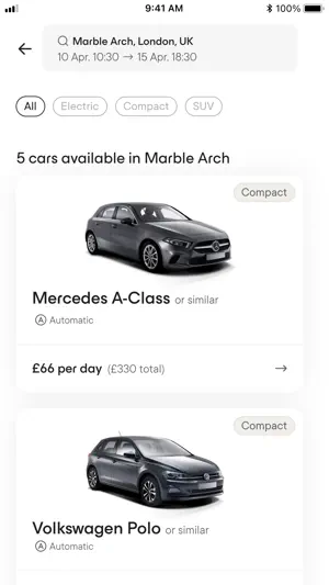 Virtuo: hassle-free car rental screenshot 1