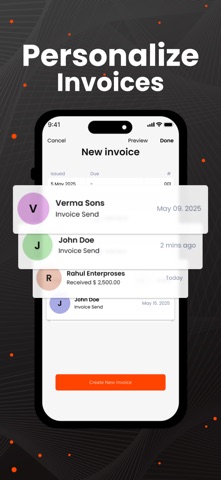 Invoice Maker - Easy creation Screenshot 3 of 5