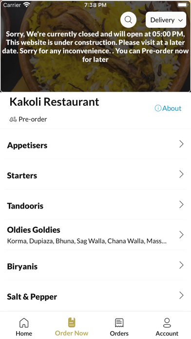Kakoli Restaurant Screenshot