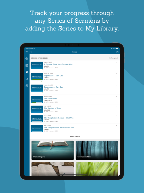 Truth For Life iPad screenshot 4 - Lifestyle app