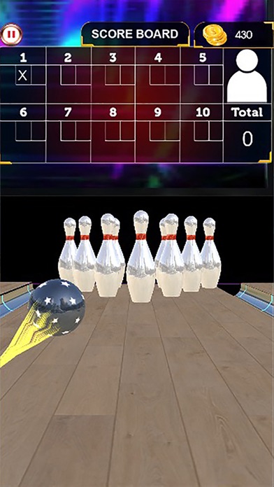 Pin Bowling Ball Strike Game Screenshot