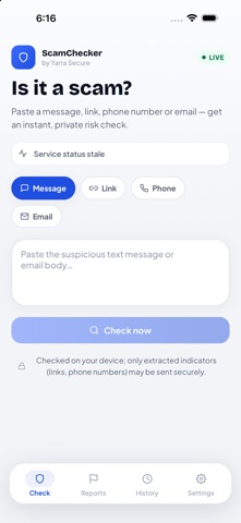 ScamChecker: Scam & Link Check Screenshot 1 of 5