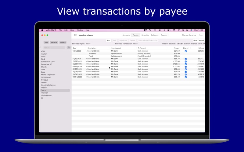 Screenshot #3 pour MyNetWorth