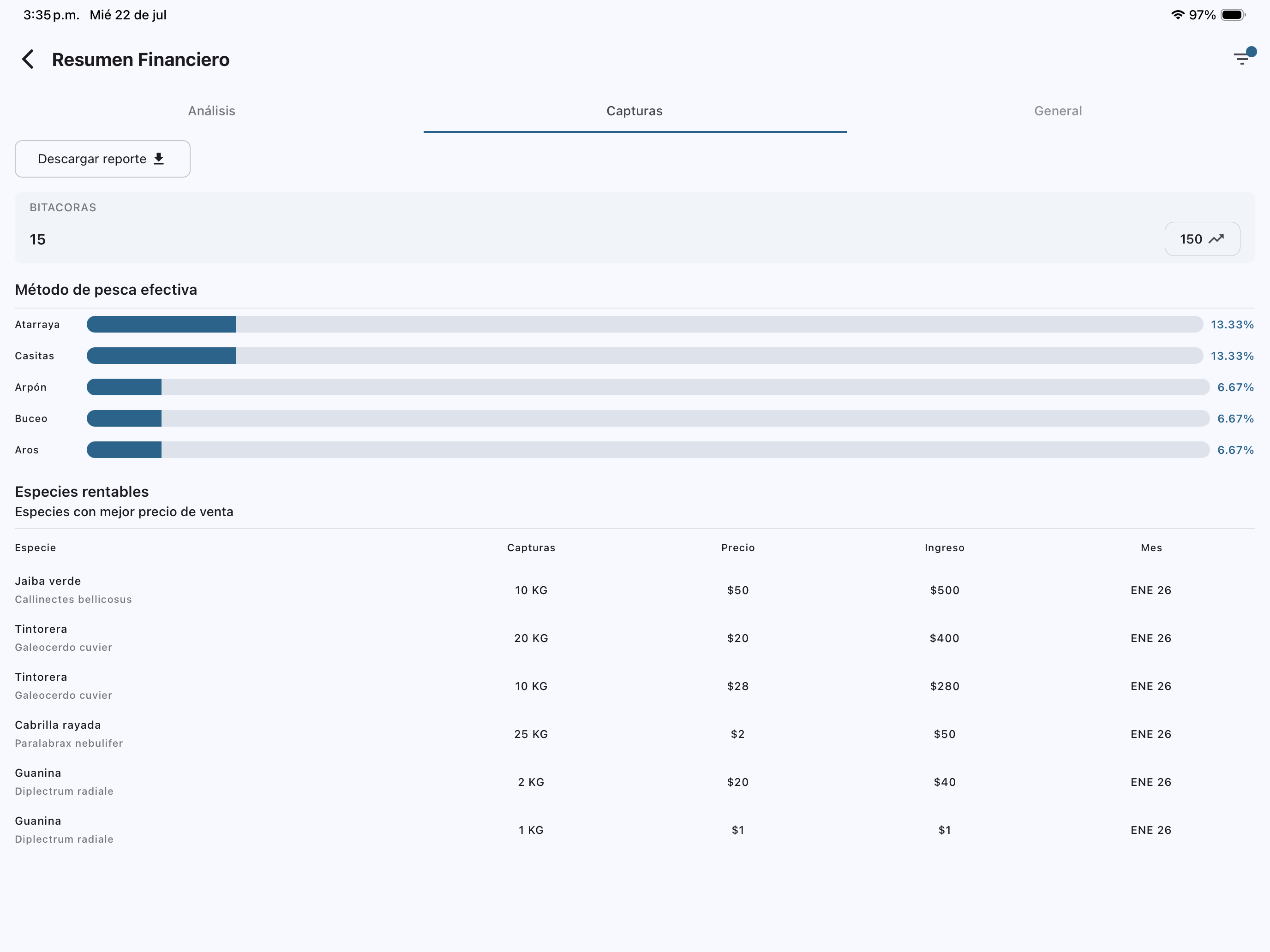 PescaData screenshot 4