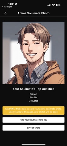 Anime Soulmate Sketch iPhone screenshot