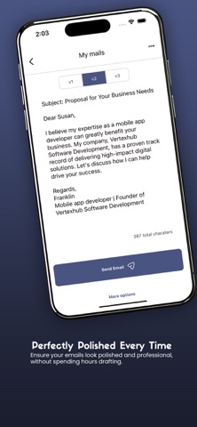 EmailGenie | Business Email AI iPhone screenshot