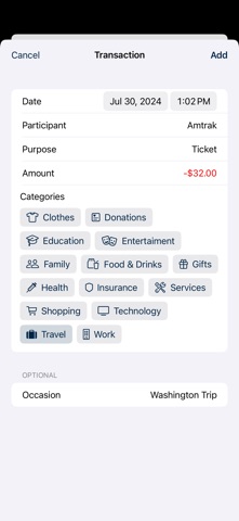 Budget Brief iPhone screenshot