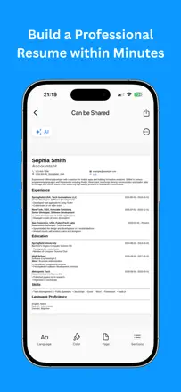 Resume AI - CV Maker & Builder: Screenshot 1 von 5