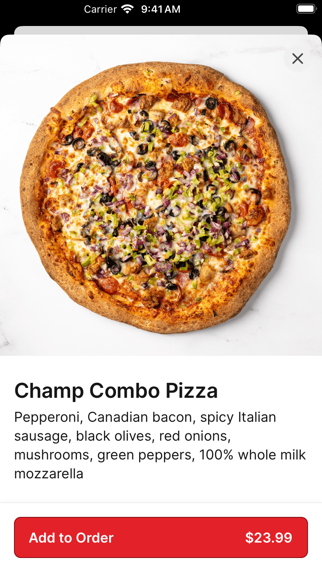 City Pizza 96 PDX iPhone screenshot 4 - Food & Drink app