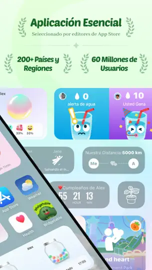 Captura de pantalla de Widgetable: Besties & Parejas en iPhone 2