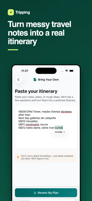Tripping: AI Trip Planner screenshot 1