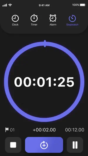 Stopwatch & Countdown Timer screenshot 2