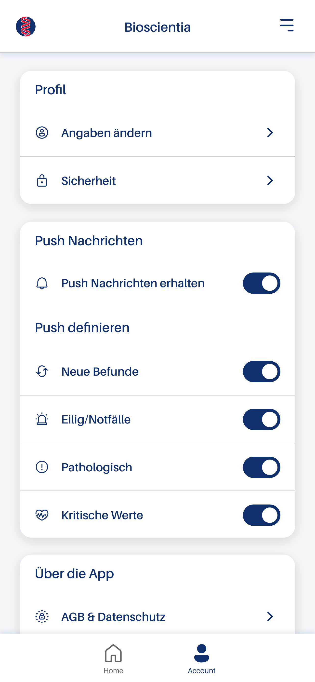 Bioscientia Befund App screenshot 10