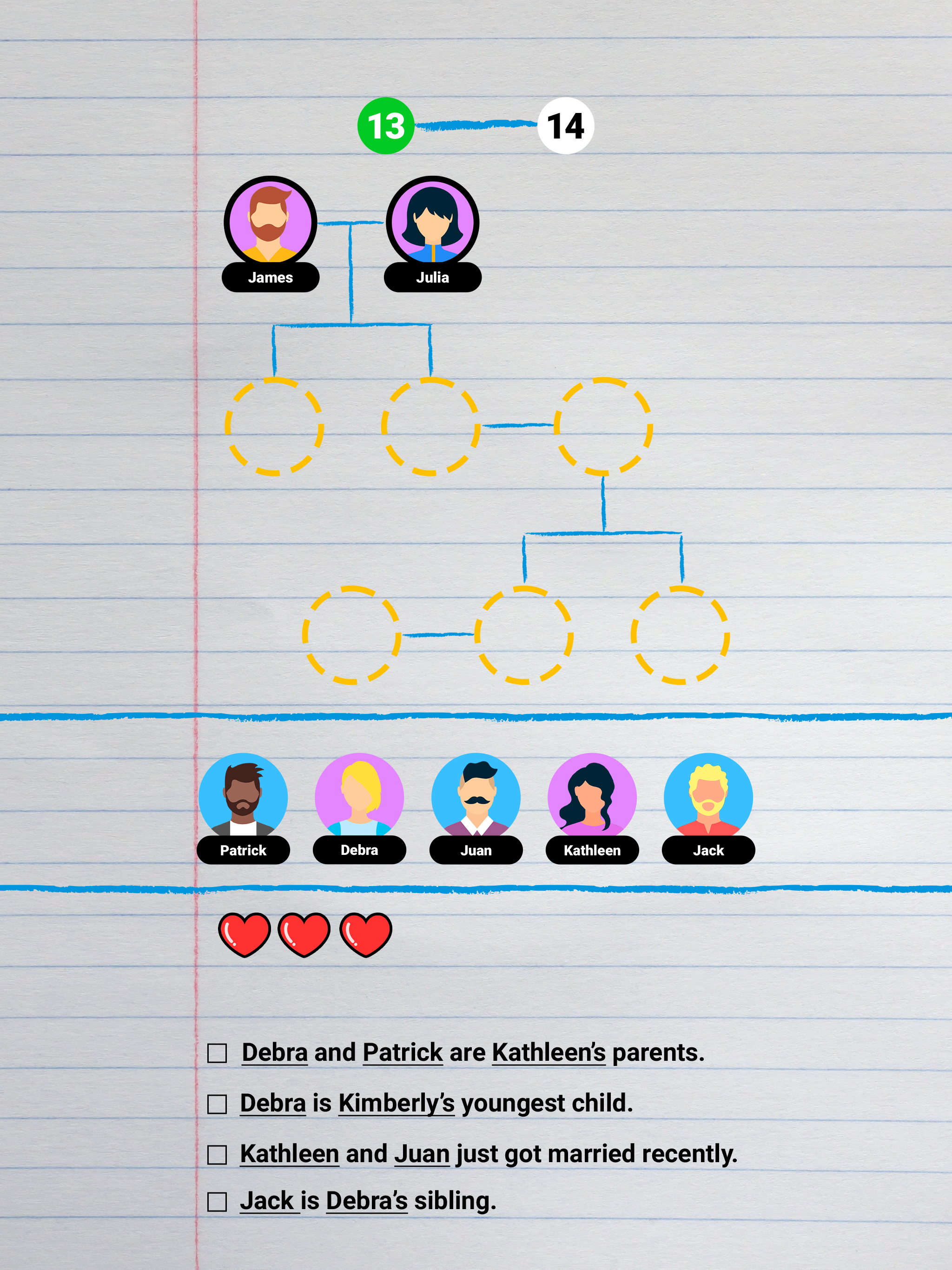 Family Tree! - Logic Puzzles