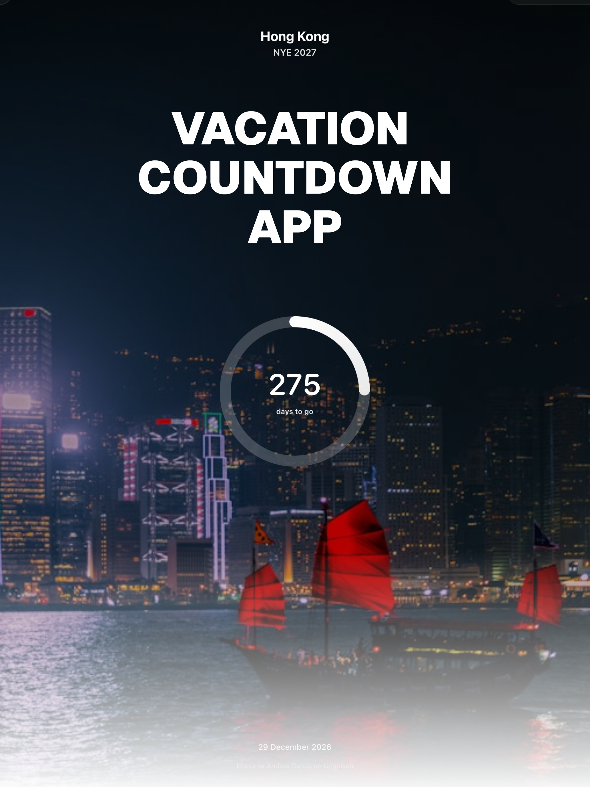 Vacation Countdowns
