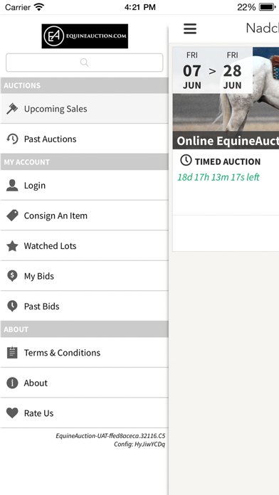 EquineAuction Screenshot