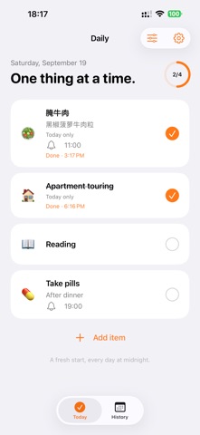 Daily — Check In & Remind screenshot 1