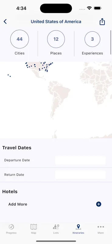 Visited Travel: Reisen Karte screenshot 10 of 10