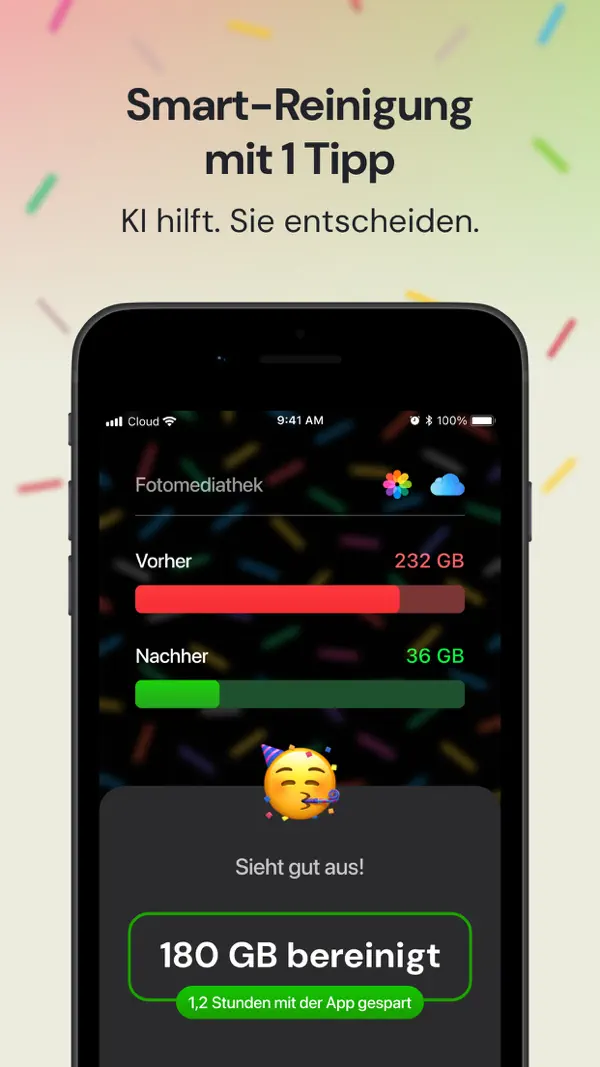 Clever Cleaner: AI CleanUp App iPhone App Screenshot 2 – Produktivität