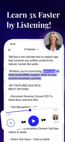 Text to Speech: TalkText screenshot