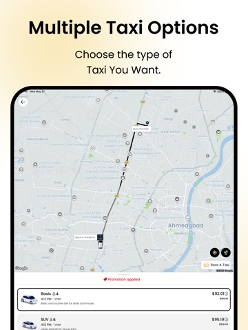 TaxiCube User iPad screenshot