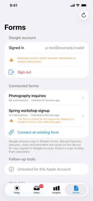 Formbox: Inquiry Follow-Ups screenshot 4