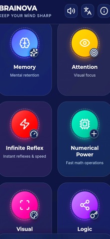 BRAİNOVA Brain Exercises screenshot