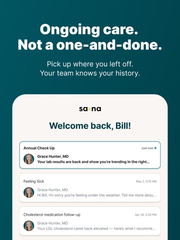 Sana Benefits iPad screenshot