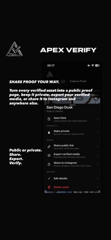 Apex Verify screenshot