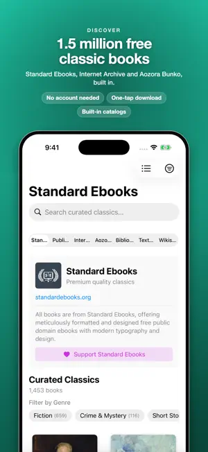 BookShelves eBook Reader screenshot 2