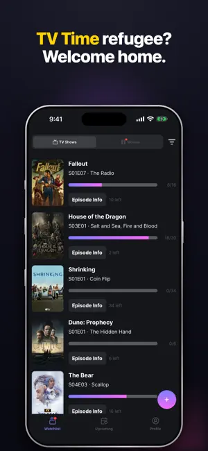 Hobi Time: TV Show Tracker screenshot 1