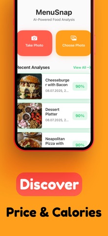 Smart Food Scanner – MenuSnap screenshot