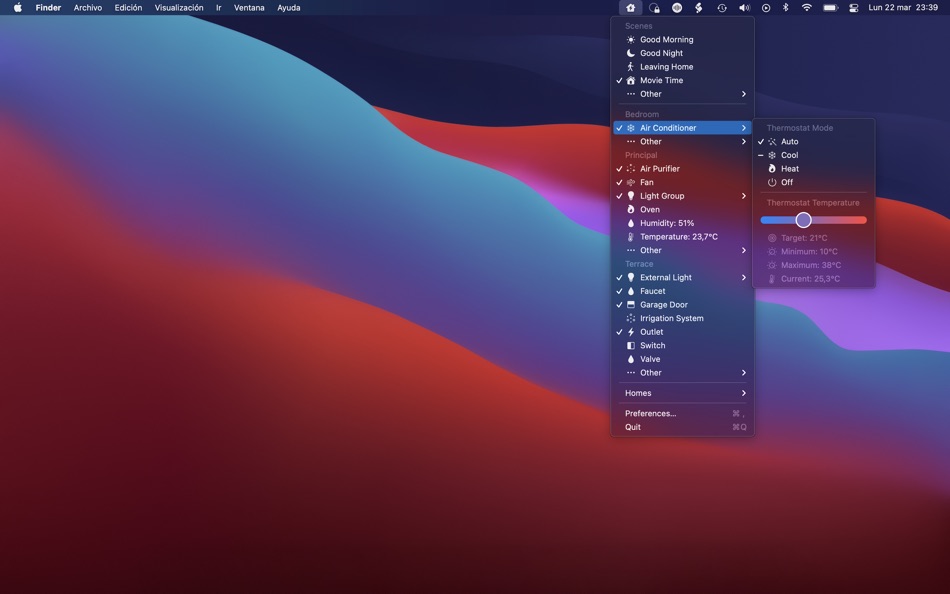 #2. HomeControl Menu for HomeKit (macOS) 由: Pedro Jose Pereira Vieito