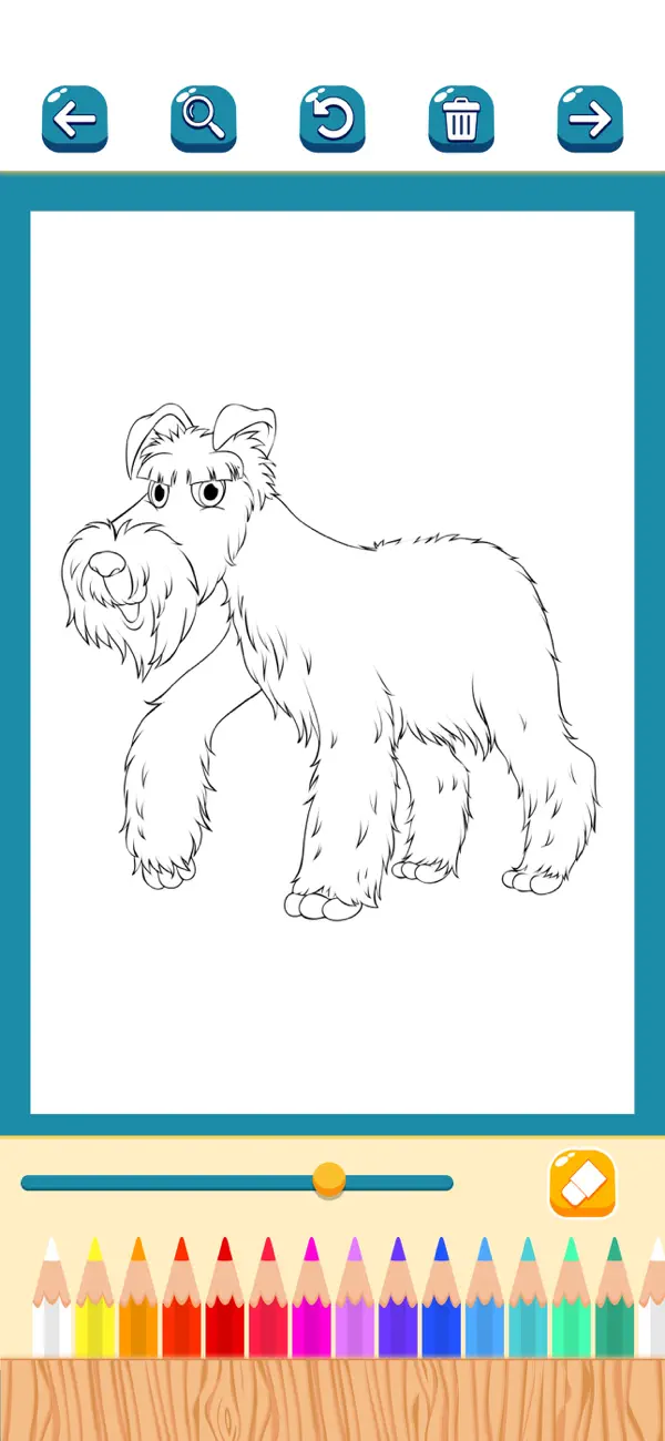 Screenshot #3 pour Chiens livre de coloriage jeu