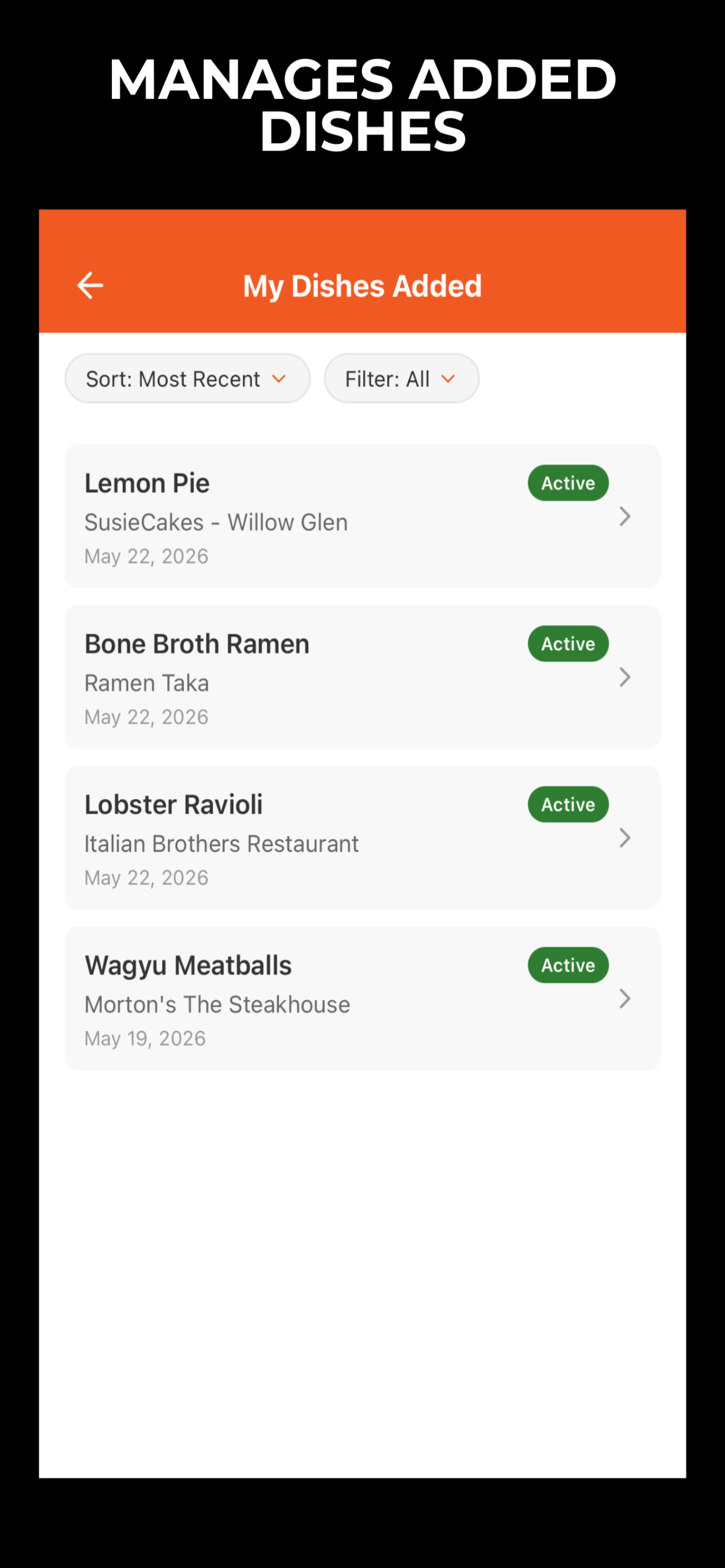 iCrave — Food Discovery